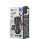 Мышь Defender Modern MB-985 черный оптическая 1600dpi беспров. USB 3but (52985)