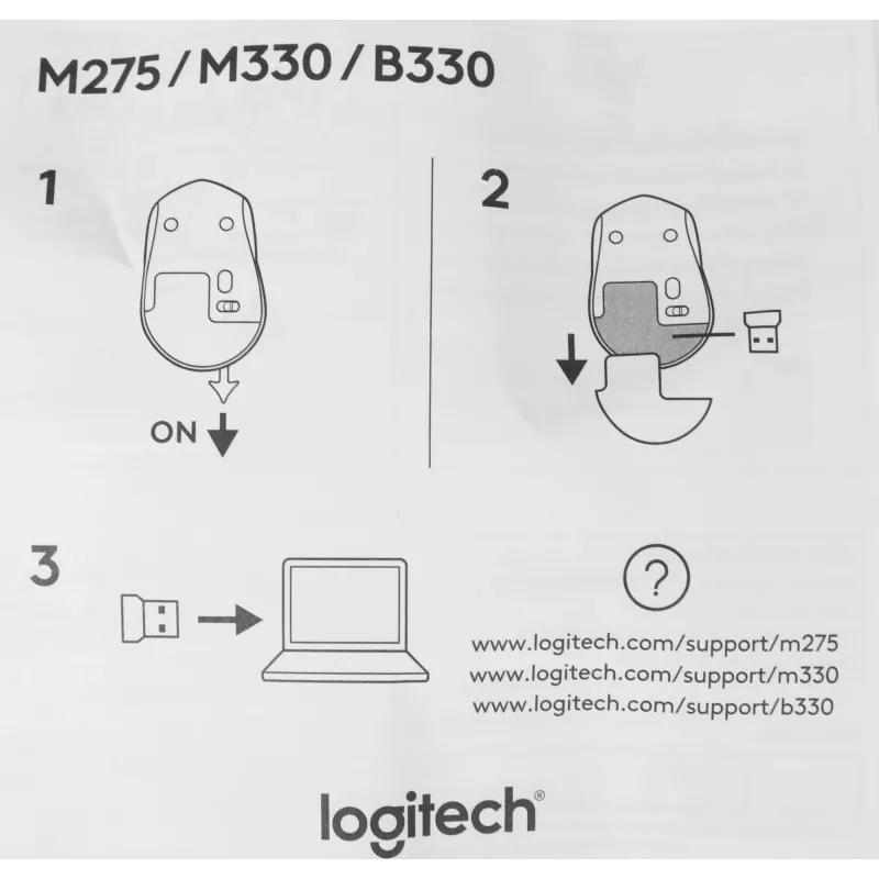 Мышь Logitech M330 Silent Plus синий оптическая 1000dpi silent беспров. USB 2but (910-004925)