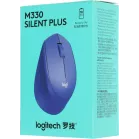 Мышь Logitech M330 Silent Plus синий оптическая 1000dpi silent беспров. USB 2but (910-004925)