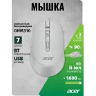 Мышь Acer OMR310 светло-серый оптическая 1600dpi беспров. BT/Radio USB 7but (ZL.MCECC.033)