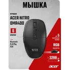 Мышь Acer Nitro OMR400 черный оптическая 3200dpi silent беспров. BT/Radio USB 6but (ZL.MCECC.05B)