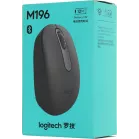Мышь Logitech M196 графитовый оптическая 1000dpi беспров. BT для ноутбука 2but (910-007315)