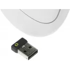 Мышь Logitech Lift белый оптическая 4000dpi silent беспров. BT/Radio USB для ноутбука 5but (910-006486)