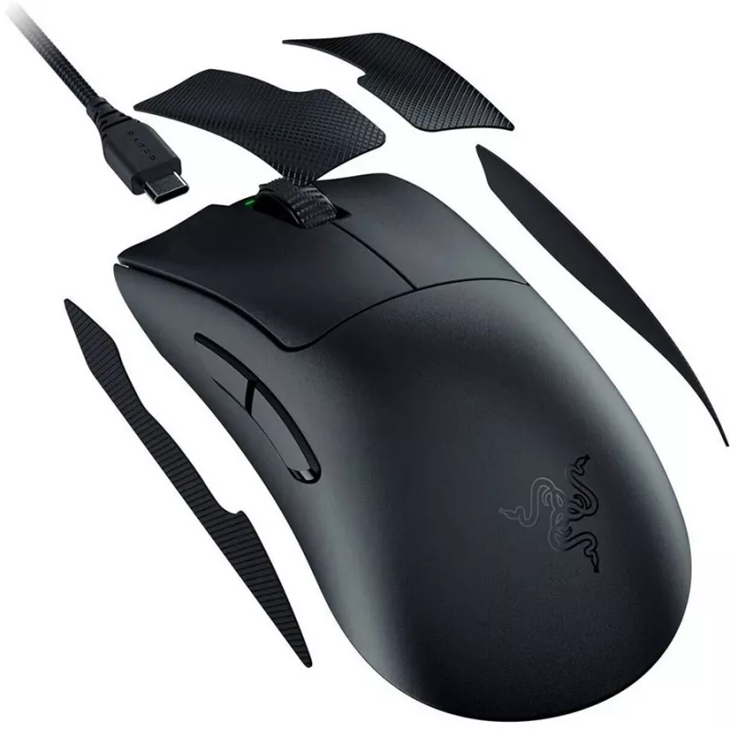 Мышь Razer DeathAdder V3 Pro черный оптическая 30000dpi беспров. USB-C 5but (RZ01-04630100-R3A1)