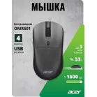 Мышь Acer OMR501 черный оптическая 1600dpi silent беспров. USB 4but (ZL.MCE11.016)