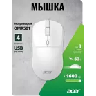 Мышь Acer OMR501 белый оптическая 1600dpi silent беспров. USB 4but (ZL.MCE11.018)
