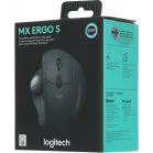 Трекбол Logitech Trackball MX Ergo S графитовый оптическая 2048dpi silent беспров. BT/Radio USB 8but (910-007261)