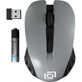 Мышь Оклик 545MW черный оптическая (1600dpi) беспроводная USB для ноутбука (4but)