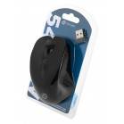 Мышь Оклик 545MW черный оптическая (1600dpi) беспроводная USB для ноутбука (4but)