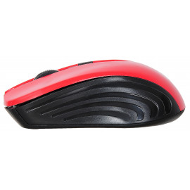 Мышь Оклик 545MW черный/красный оптическая (1600dpi) беспроводная USB для ноутбука (4but)