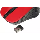Мышь Оклик 545MW черный/красный оптическая 1600dpi беспров. USB для ноутбука 4but (368631)