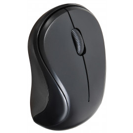 Мышь Оклик 605SW черный оптическая (1200dpi) беспроводная USB для ноутбука (3but)