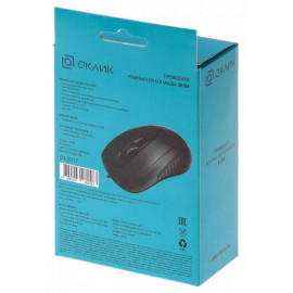 Мышь Оклик 305M черный оптическая (1000dpi) USB (3but)