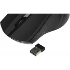 Мышь Оклик 615MW черный/серебристый оптическая 1200dpi беспров. USB для ноутбука 3but (412860)