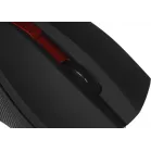 Мышь Оклик 615MW черный/красный оптическая 1200dpi беспров. USB для ноутбука 3but (412861)