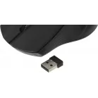 Мышь Оклик 615MW черный/красный оптическая 1200dpi беспров. USB для ноутбука 3but (412861)