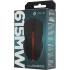 Мышь Оклик 615MW черный/красный оптическая 1200dpi беспров. USB для ноутбука 3but (412861)