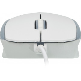 Мышь Оклик 245M белый оптическая (1000dpi) USB (3but)