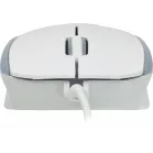 Мышь Оклик 245M белый оптическая (1000dpi) USB (3but)