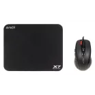 Мышь A4Tech X-7120 черный оптическая 2000dpi USB 7but (X-710BK+X7-200MP)