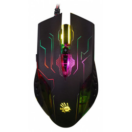 Мышь A4Tech Bloody Q51 черный/рисунок оптическая (6200dpi) USB (8but)