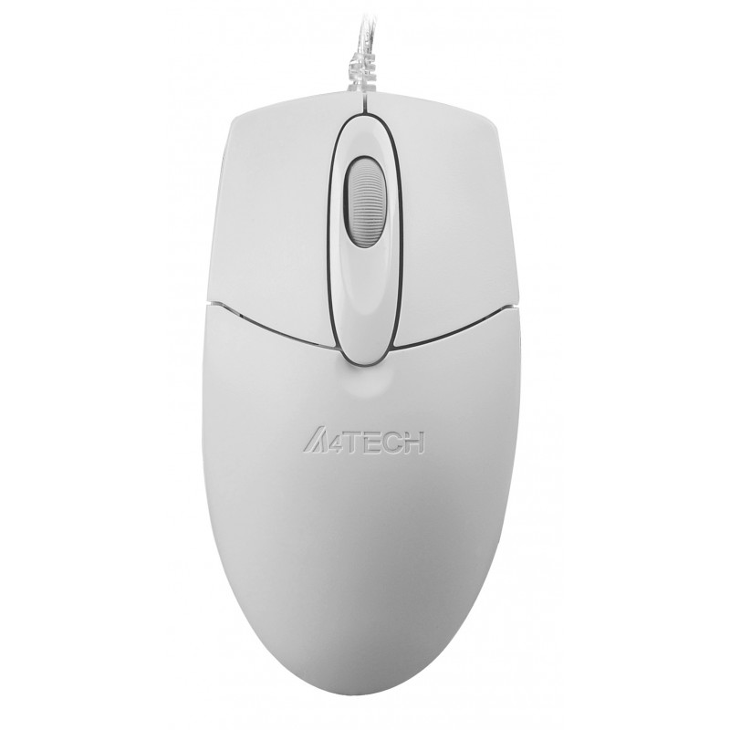Мышь A4Tech OP-720 белый/серый оптическая (1000dpi) USB (3but)