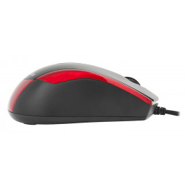Мышь A4Tech V-Track Padless N-400 черный/красный оптическая (1000dpi) USB (3but)