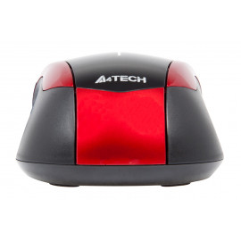 Мышь A4Tech V-Track Padless N-400 черный/красный оптическая (1000dpi) USB (3but)