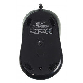 Мышь A4Tech N-350 серый оптическая (1000dpi) USB для ноутбука (3but)