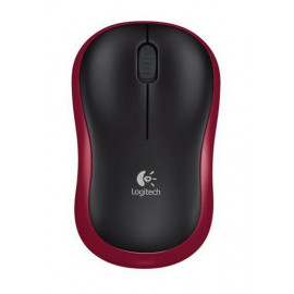 Мышь Logitech M185 красный оптическая (1000dpi) беспроводная USB1.1 для ноутбука (2but)