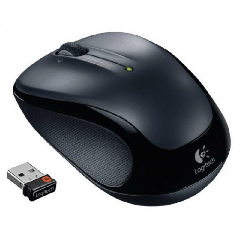 Мышь Logitech M325 темно-серый/черный оптическая (1000dpi) беспроводная USB1.1 для ноутбука (2but)