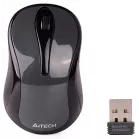 Мышь A4Tech G3-280N серый оптическая (1200dpi) беспроводная USB для ноутбука (3but)