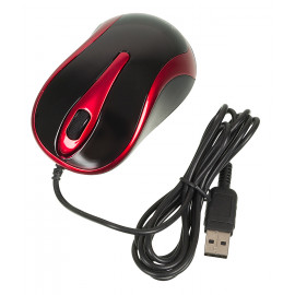 Мышь A4Tech V-Track Padless N-360 красный/черный оптическая (1000dpi) USB (3but)