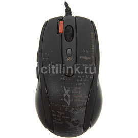 Мышь A4Tech V-Track F5 черный/рисунок оптическая (3000dpi) USB (6but)