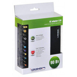 Блок питания Ippon E90 автоматический 90W 18.5V-20V 11-connectors 4.5A от бытовой электросети LED индикатор