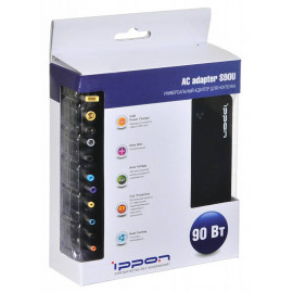 Блок питания Ippon S90U автоматический 90W 18.5V-20V 11-connectors 4.5A 1xUSB 2.1A от бытовой электросети LED индикатор