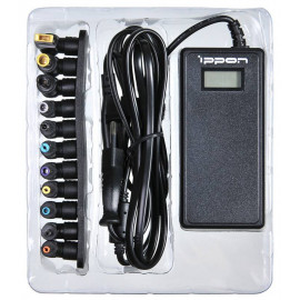 Блок питания Ippon D90U автоматический 90W 15V-19.5V 8-connectors 4.5A 1xUSB 2.1A от бытовой электросети LСD индикатор