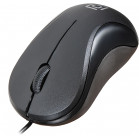 Мышь Оклик 115S черный оптическая (1200dpi) USB для ноутбука (3but)