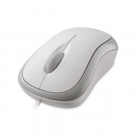 Мышь Microsoft Basic белый оптическая (1000dpi) USB (2but)