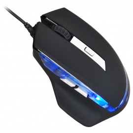 Мышь Оклик 715G черный/серебристый оптическая (3200dpi) USB (6but)