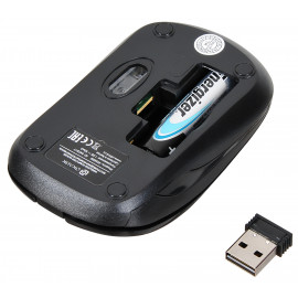 Мышь Оклик 445MW черный оптическая (1200dpi) беспроводная USB (3but)