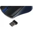 Мышь Оклик 485MW черный/синий оптическая 1200dpi беспров. USB для ноутбука 3but (997826)