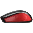 Мышь Оклик 485MW черный/красный оптическая (1600dpi) беспроводная USB для ноутбука (3but)