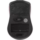 Мышь Оклик 485MW черный/красный оптическая 1600dpi беспров. USB для ноутбука 3but (997828)