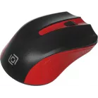 Мышь Оклик 485MW черный/красный оптическая 1600dpi беспров. USB для ноутбука 3but (997828)