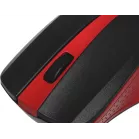 Мышь Оклик 485MW черный/красный оптическая 1600dpi беспров. USB для ноутбука 3but (997828)