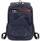Рюкзак для ноутбука 15.6" Riva 7760 черный полиэстер (7760 BLACK)