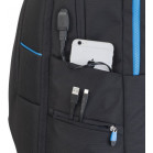 Рюкзак для ноутбука 17.3" Riva 7860 черный полиэстер (7860 BLACK)