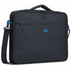 Портфель для ноутбука 16" Riva 8087 черный полиэстер (8087 BLACK)