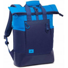 Рюкзак для ноутбука 15.6" Riva 5321 синий полиуретан женский дизайн (5321 BLUE)